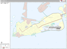 Key West Digital Map Premium Style